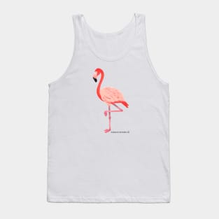 Flamingo Bird Realistic Illustration Tank Top